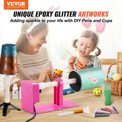 VEVOR CUP TURNER TUMBLER SPINNER PEN TURNER WITH EPOXY RESIN KIT FOR BEGINNERS