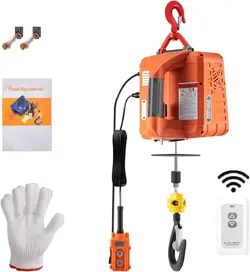 VEVOR 3-IN-1 ELECTRIC HOIST WINCH, 1100LBS PORTABLE ELECTRIC WINCH, 1500W 110V