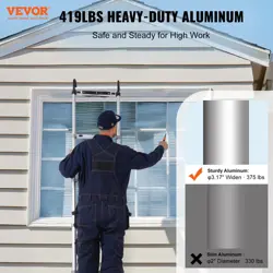 VEVOR TELESCOPING EXTENSION LADDER 20.3FT MULTI-BUTTON RETRACTION 419 LBS