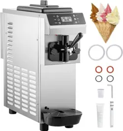 VEVOR COUNTERTOP ICE-CREAM MACHINE - SINGLE FRAVOR