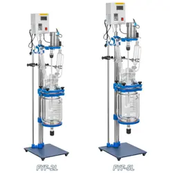 JACKETED GLASS REACTOR REACTION VESSEL 2L/5L DIGITAL 1200R/MIN FOR REACTOR LAB