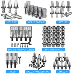 CAT40 ER16 COLLET CHUCK 2.75''/6'' ,25PCS ER16/ER32 SPRING COLLET PRECISION