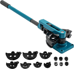 MANUAL PIPE TUBE BENDER, WITH 7 DIES, HEAVY DUTY TUBE BENDER TUBING OF STEEL MET