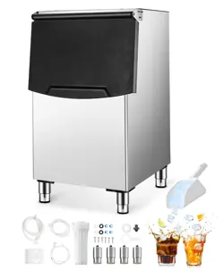 COMMERCIAL ICE MAKER STORAGE BIN 250LBS CAPACITY ICE STORAGE BIN WITH FILTER