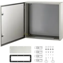 VEVOR NEMA STEEL ENCLOSURE, 24 X 24 X 8'' NEMA 4X STEEL ELECTRICAL BOX, IP66