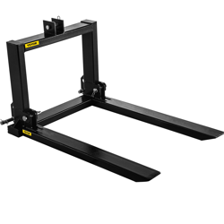VEVOR 3 POINT HITCH PALLET FORK - 2000LBS HEAVY DUTY STEEL FORK ATTACHMENT FOR C
