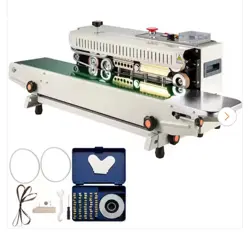 CONTINUOUS BAG BAND SEALING MACHINE HORIZONTAL BAND SEALER AUTOMATIC SEALER