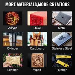 VEVOR 50W CO2 LASER ENGRAVER CUTTER CUTTING ENGRAVING MACHINE 400X400MM