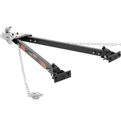 TOW BAR, 5500 LBS TOWING CAPACITY WITH CHAINS, POWDER-COATING ALLOY STEEL