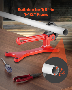 PIPE VISE PORTABLE LIGHTWEIGHT ALUMINUM PIPE VISE 1/8