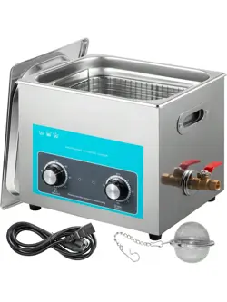 15L ULTRASONIC CLEANER, 304 STAINLESS STEEL PROFESSIONAL KNOB CONTROL ULTRASONIC