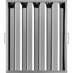 6PACK COMMERCIAL HOOD GREASE FILTER BAFFLE 20 X 25