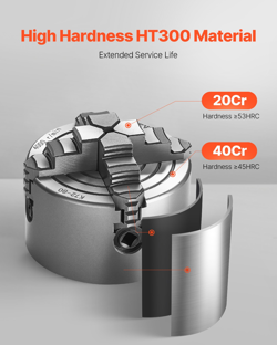 3 INCH 4-JAW SELF-CENTERING LATHE CHUCK FOR DRILLING MILLING MACHINE 3D PRINTER