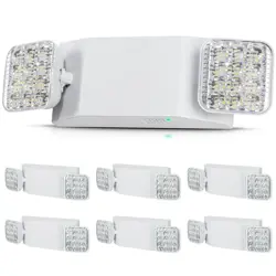 6/12/24PCS COMMERCIAL EMERGENCY LIGHT LED EXIT LIGHTING FIXTURES BACKUP BATTERY