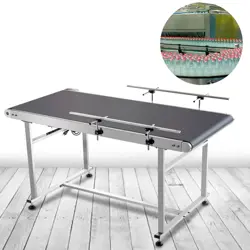 BELT CONVEYOR PVC CONVEYOR BELT59X 19.7-INCH, MOTORIZED CONVEYOR W/ GUARDRAILS