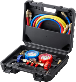 VEVOR AC GAUGE SET - 3 WAY AC MANIFOLD GAUGE SET FOR R134A R22 R12 R502 FREON ON