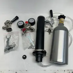 KEGERATOR TOWER KIT SINGLE TAP BEER CONVERSION KIT WITH CGA320 REGULATOR