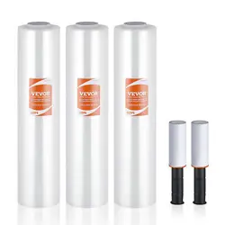 VEVOR STRONG CLEAR PALLET STRETCH SHRINK WRAP PACK CLING FILM 15