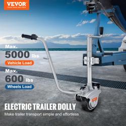 ELECTRIC TRAILER DOLLY, 5000LBS TOWING CAPACITY, FOR MOVING TRAILER CARAVAN BOAT