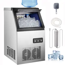 150LB BUILT-IN COMMERCIAL ICE MAKER STAINLESS STEEL BAR RESTAURANT CUBE MACHINE