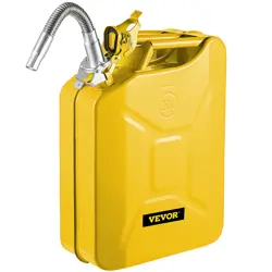 VEVOR OIL CAN 5.3 GAL / 20L FUEL CAN WITH FLEXIBLE SPOUT FOR CARS YELLOWS