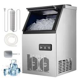 COMMERCIAL ICE MAKER UNDERCOUNTER BAR RESTAURANT ICE CUBE MACHINE 90LBS PER DAY