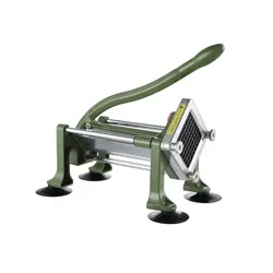 FRENCH FRY CUTTER STAINLESS STEEL POTATO VEGETABLE SLICER CHOPPER 2 BLADES