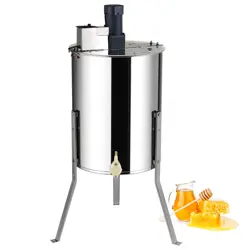 ELECTRIC HONEY EXTRACTOR BEEKEEPING EQUIPMENT 4/8 FRAMES STAINLESS STEEL