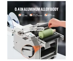 ELECTRIC LABELING MACHINE SEMI-AUTOMATIC ROUND BOTTLE LABELER 20-50PCS/MIN