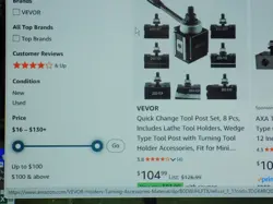 8 PECE VEVOR QUICK CHANGE TOOL POST