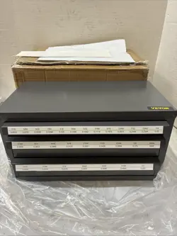 DRILL BIT DISPENSER ORGANIZER CABINET THREE-DRAWER FOR 1/16IN TO 1/2IN