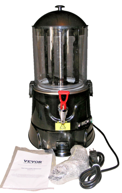 HOT CHOCOLATE DISPENSER 2.6 GAL / 10 L HOT CHOCOLATE MACHINE FOR HOT DRINKS