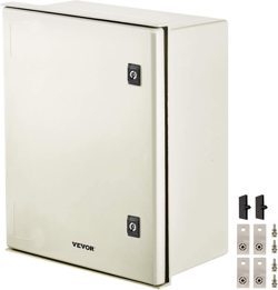 VEVOR NEMA ENCLOSURE, 20 X 16 X 8 INCHES, NEMA 4X FIBERGLASS STEEL ELECTRICAL B