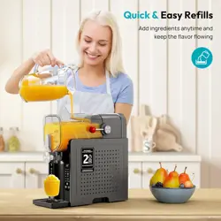 SLUSHIE MACHINE FOR HOME  70OZ FROZEN DRINK MAKER WITH 6 PRESETS, NO ICE NEEDED