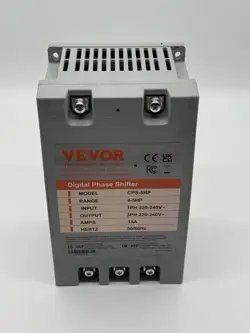 3 PHASE CONVERTER, 5HP 15A, 220V SINGLE PHASE TO 3 PHASE, DIGITAL PHASE SHIFTER