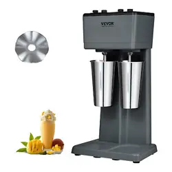 VEVOR MILKSHAKE MAKER MIXER MACHINE DOUBLE HEAD STAINLESS STEEL DRINK BLENDER,