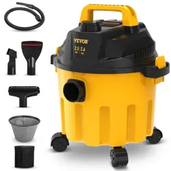 WET & DRY VACUUM 2.6 GALLON 2.5 PEAK HP 3-IN-1 PORTABLE SHOP VACUUM