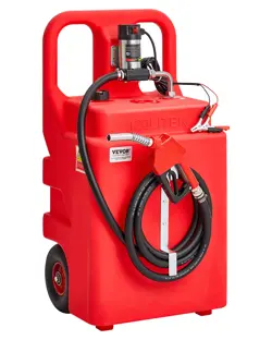 VEVOR FUEL CADDY 32 GALLON PORTABLE FUEL TANK WITH 12V DC ELECTRIC TRANSFER PUMP