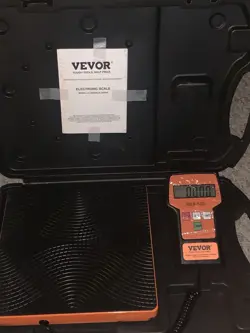 220LBS DIGITAL REFRIGERANT SCALE HVAC RECOVERY TANK WITH CASE