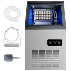 150LB/24H BUILT-IN ICE CUBE MAKER STAINLESS BAR RESTAURANT ICE CUBE MACHINE