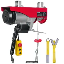 ELECTRIC HOIST 1760LBS WITH 14FT WIRED REMOTE CONTROL, ELECTRIC HOIST 110