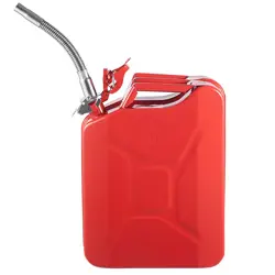 FUEL CAN 5.3 GAL / 20L FUEL CAN WITH FLEXIBLE SPOUT FOR CARS RED
