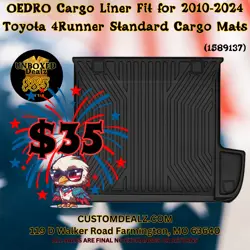 CARGO MAT ALL WEATHER CUSTOM FIT FOR TOYOTA 4RUNNER  2010-2024
