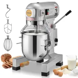 VEVOR 10L 3-SPEED COMMERCIAL FOOD MIXER STAND DOUGH MIXER 550W FOR RESTAURANTS #