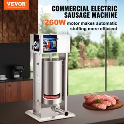 VEVOR ELECTRIC SAUSAGE STUFFER VARIABLE SPEED SAUSAGE MAKER STAINLESS STEELS #