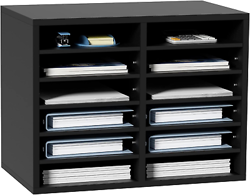 VEVOR LITERATURE ORGANIZERS, 12 COMPARTMENTS OFFICE MAILBOX WITH ADJUSTABLE FOR