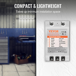 VEVOR 3 PHASE CONVERTER- 7.5HP 23A 220V SINGLE PHASE TO 3 PHASE CONVERTER, DIGIT