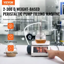 VEVOR LIQUID FILLING MACHINE, 5-300 G WEIGHING CAPACITY, AUTOMATIC BOTTLE FILLER