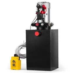 20 QUART DOUBLE ACTING HYDRAULIC PUMP DUMP TRAILER POWER UNIT UNIT PACK IRON