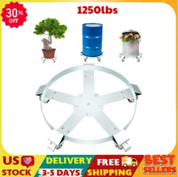 HOT NEW VEVOR 55 GALLON DRUM DOLLY - 1250LBS, HEAVY DUTY, 5 SWIVEL CASTERS
